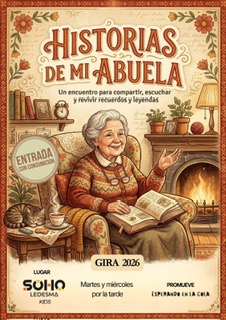 Cartel de Historias de mi abuela. Encuentros martes y miércoles por la tarde.