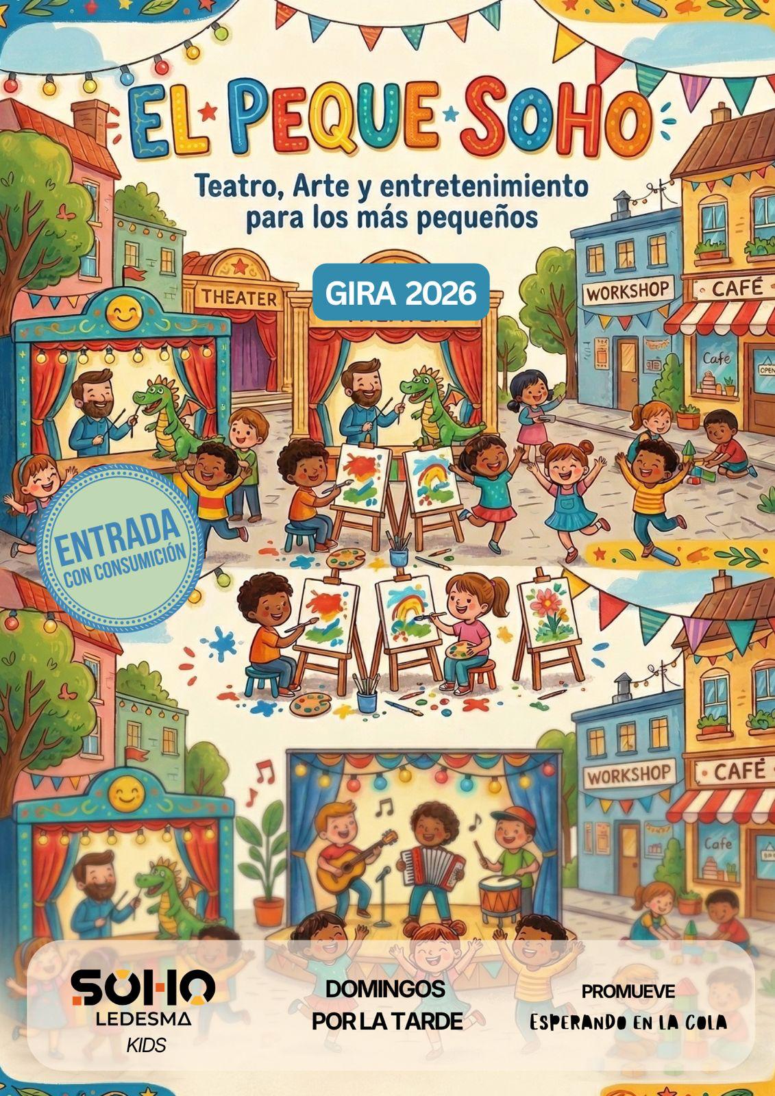 Cartel de Teatro de Humor y Comedia. Alicante, gira 2026, todos los fines de semana.